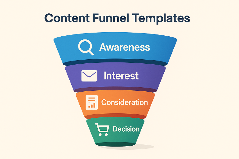 Content funnel templates