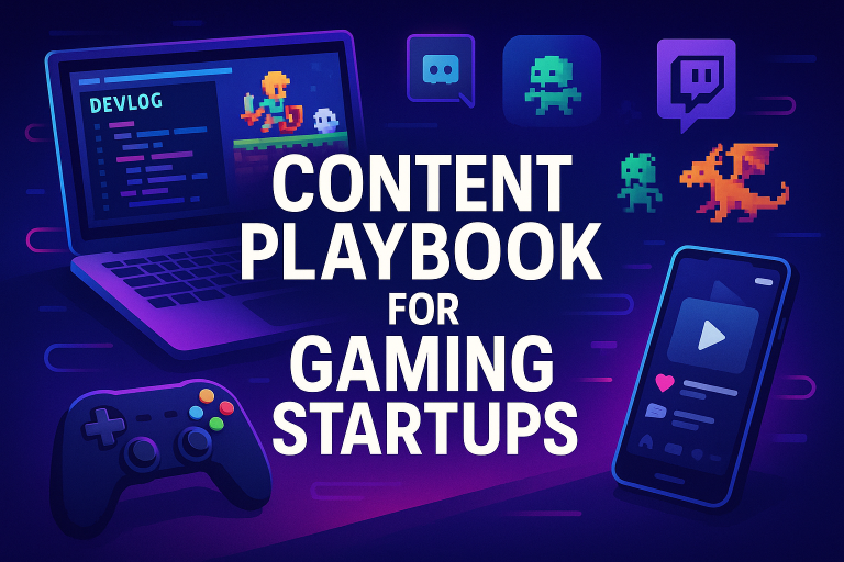 Content playbook for gaming startups