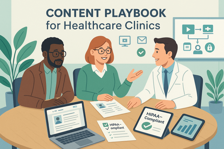 Content playbook for healthcare clinics