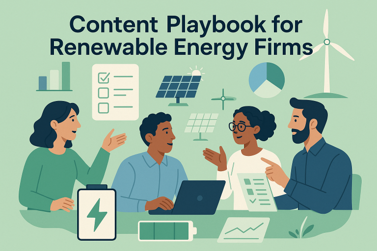 Content playbook for renewable energy firms