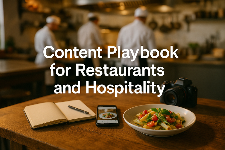 Content playbook for restaurants and hospitality