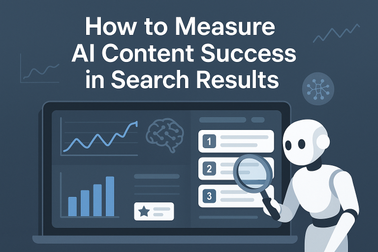How to measure ai content in search results success