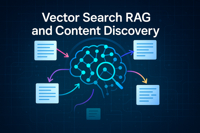 Vector search rag and content discovery